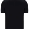 Black Castello Jacquard Knitted Polo with Zip