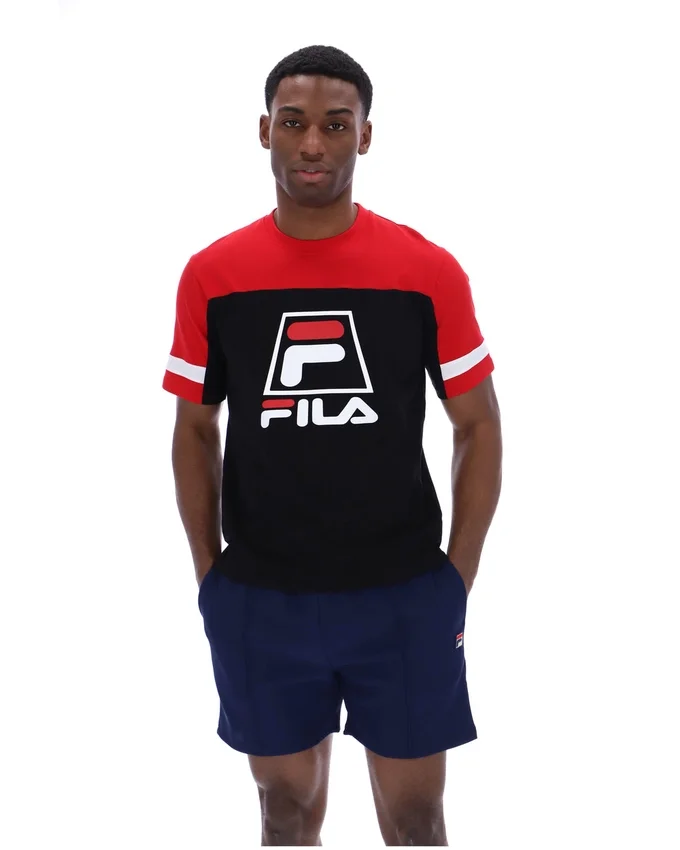 Black Damon Cut and Sew Tee