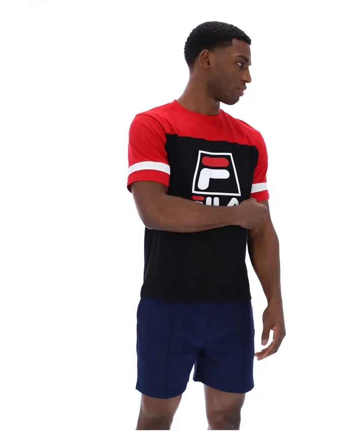 Black Damon Cut and Sew Tee