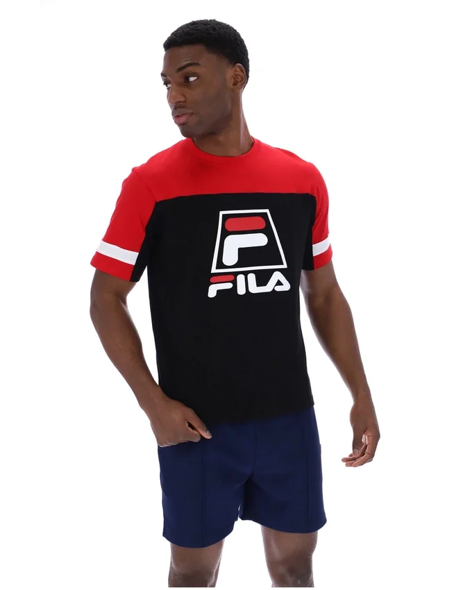 Black Damon Cut and Sew Tee