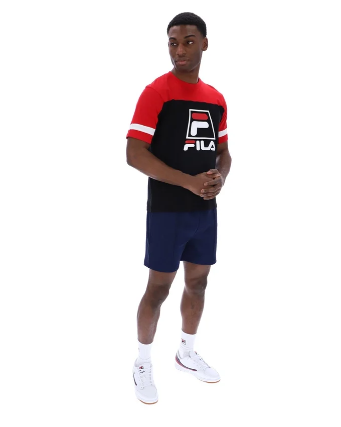 Black Damon Cut and Sew Tee