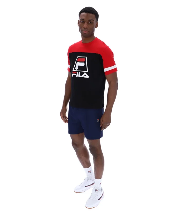 Black Damon Cut and Sew Tee