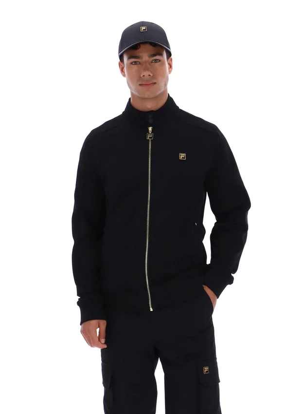 Black Davey Full Zip Track Top