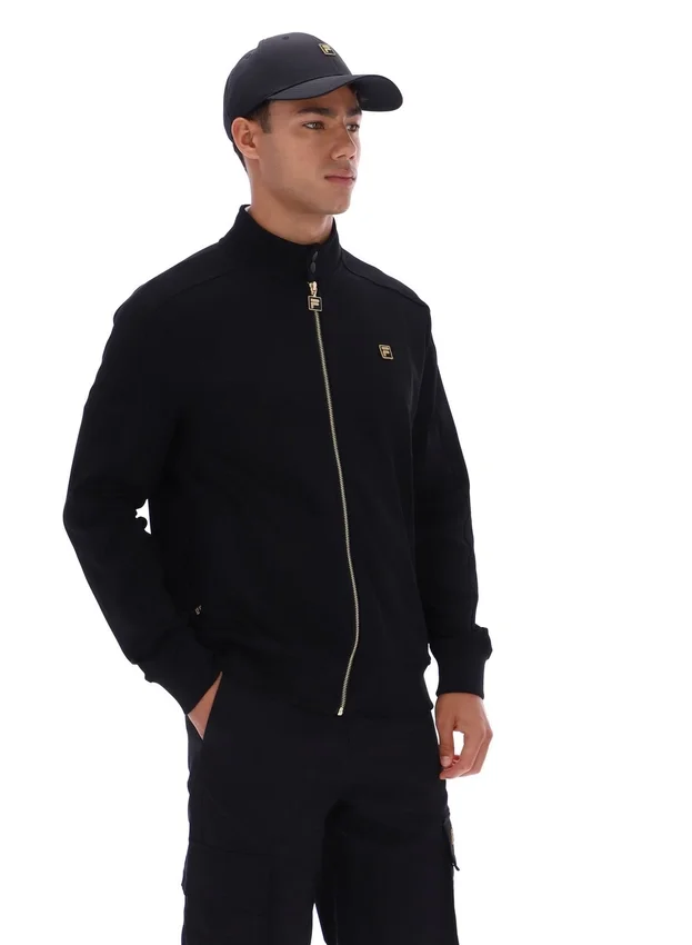 Black Davey Full Zip Track Top