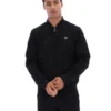 Black Dean Full Zip Faux Suede Jacket