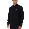 Black Dean Full Zip Faux Suede Jacket