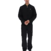 Black Dean Full Zip Faux Suede Jacket