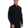 Black Dean Full Zip Faux Suede Jacket