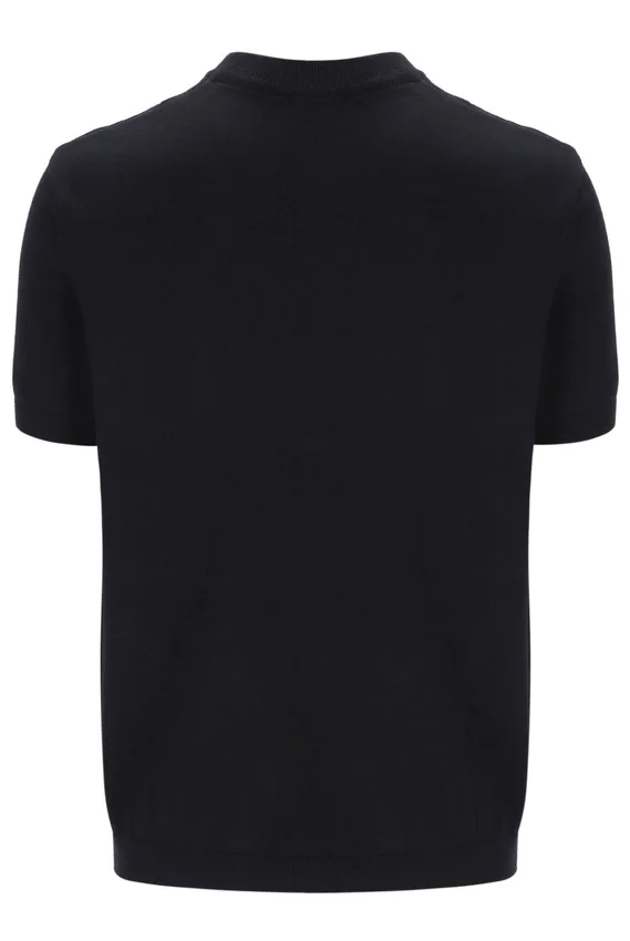 Black Don Textured Knitted T-Shirt