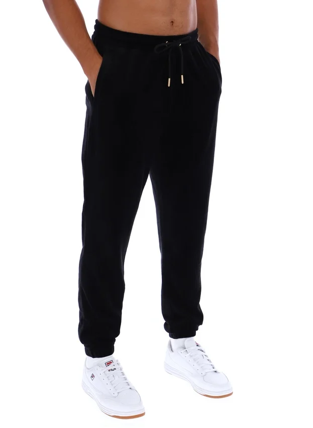 Black Eddie Velour Track Pant