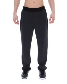 Black Edward Herringbone Pant