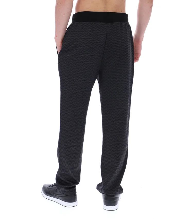 Black Edward Herringbone Pant