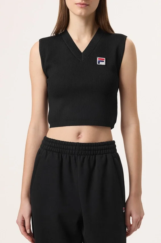 Black Fila x Hailey Baby Tank