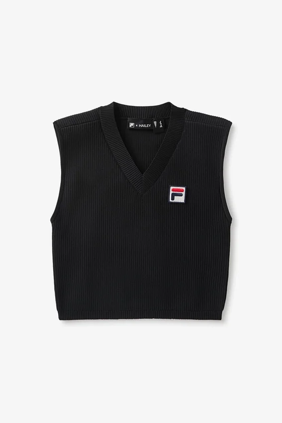 Black Fila x Hailey Baby Tank