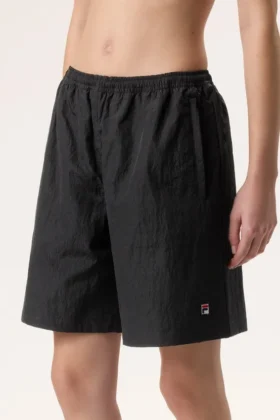 Black Fila x Hailey Bieber Crinkle Shorts