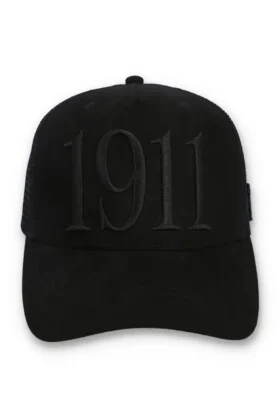 Black Hazza Large 1911 Embroidered Mesh-Back Cap