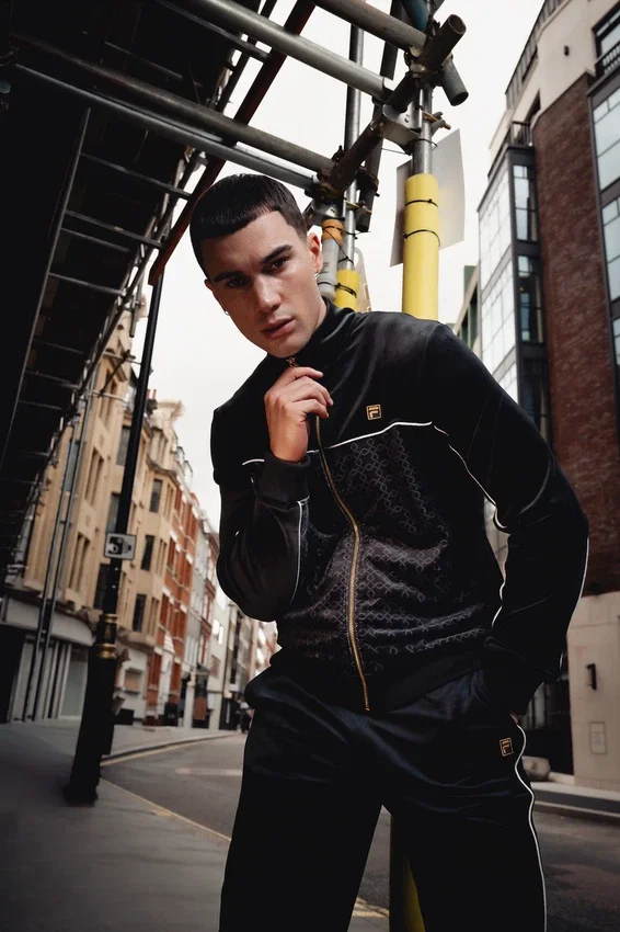 Black Higgans Full Zip Velour Jacket