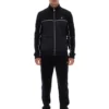 Black Higgans Full Zip Velour Jacket