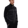Black Higgans Full Zip Velour Jacket