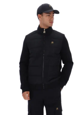 Black Jerry Full Zip Padded Jacket
