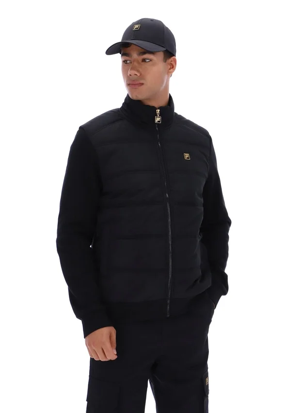 Black Jerry Full Zip Padded Jacket
