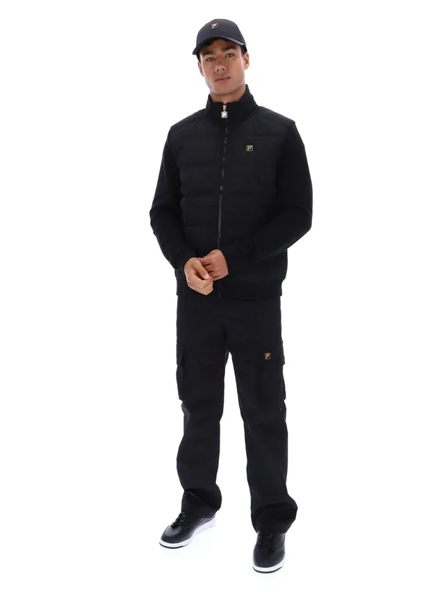 Black Jerry Full Zip Padded Jacket