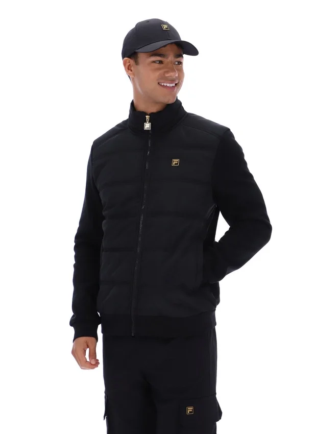 Black Jerry Full Zip Padded Jacket