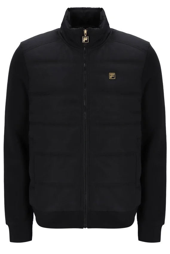 Black Jerry Full Zip Padded Jacket