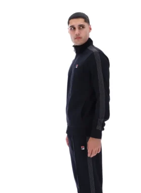 Black Keith Contrast Stitch Track Top