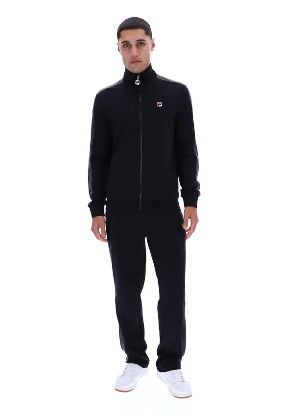 Black Keith Contrast Stitch Track Top