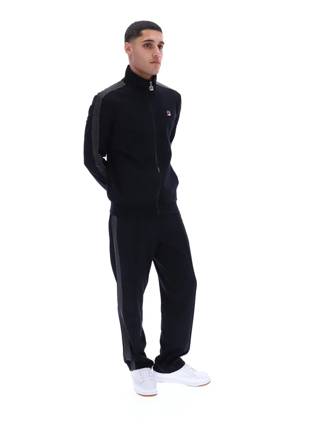 Black Keith Contrast Stitch Track Top