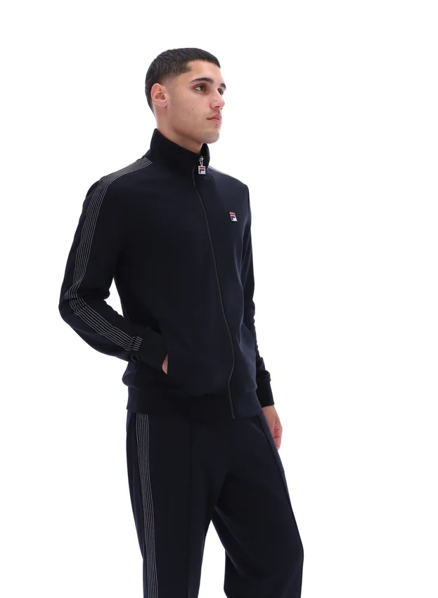Black Keith Contrast Stitch Track Top