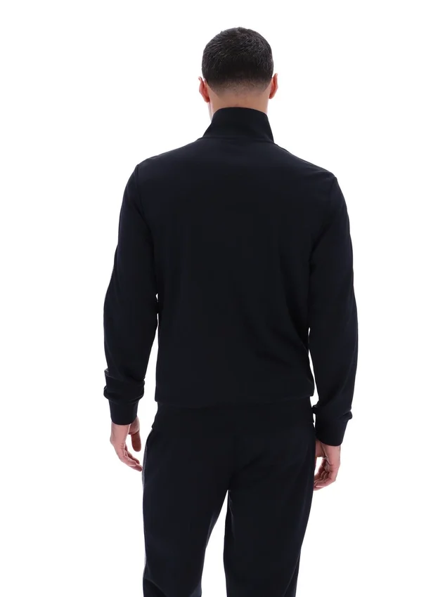 Black Keith Contrast Stitch Track Top