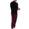 Black Kobe Striped Knit Polo