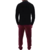 Black Kobe Striped Knit Polo