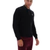 Black Kobe Striped Knit Polo