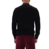 Black Kobe Striped Knit Polo