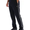 Black Layton Straight Leg Pants with Tape Detail