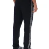 Black Layton Straight Leg Pants with Tape Detail