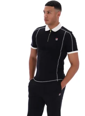 Black Leo Polo Top