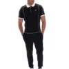 Black Leo Polo Top