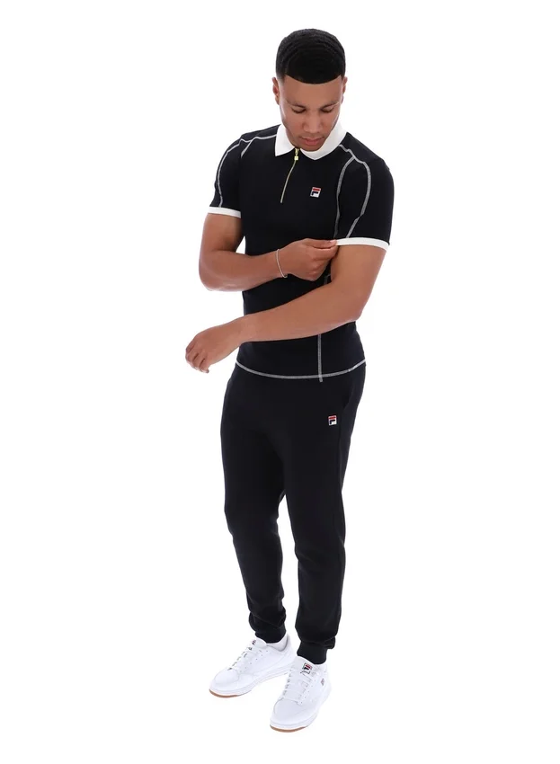 Black Leo Polo Top