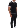 Black Leo Polo Top