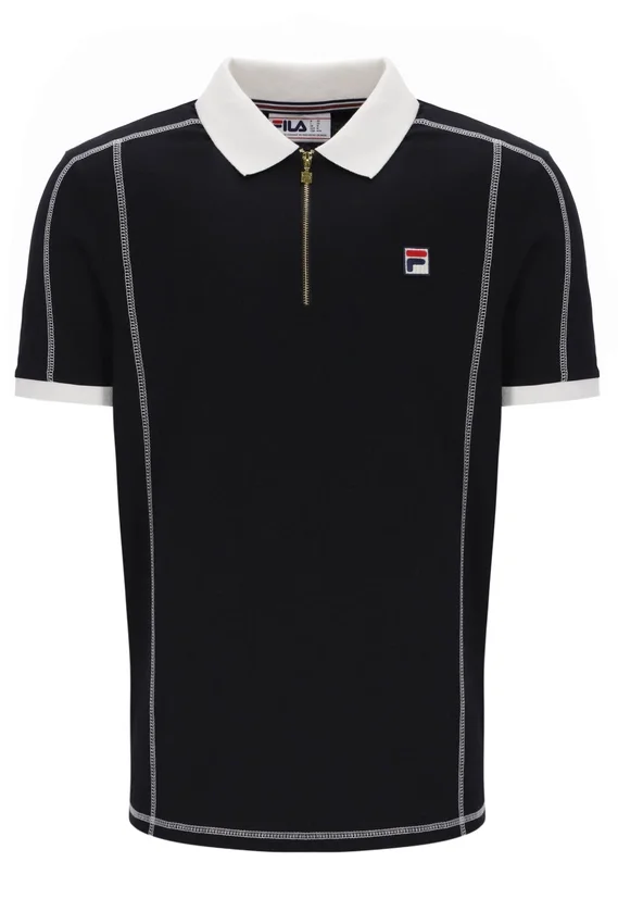 Black Leo Polo Top