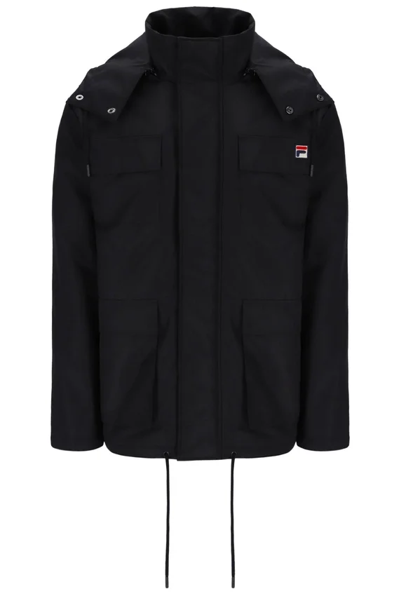 Black Liam Cargo Padded Jacket