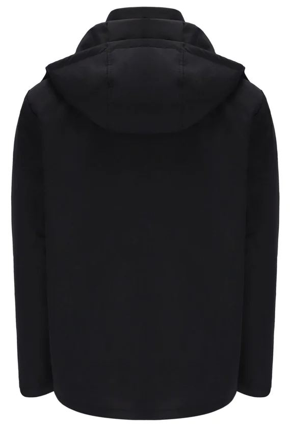 Black Liam Cargo Padded Jacket