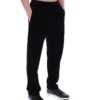 Black Lorrie Velour Track Pant