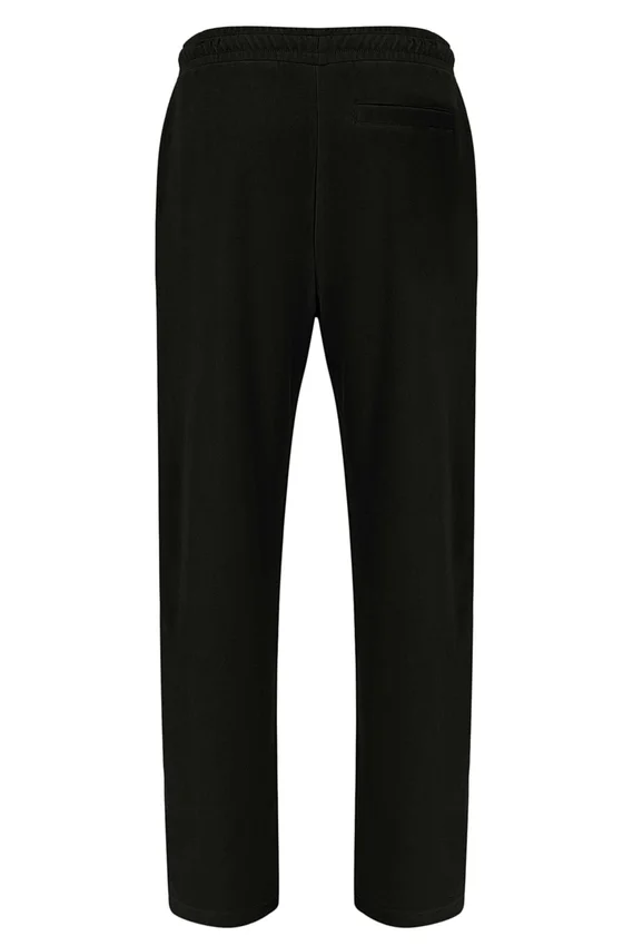 Black Lorrie Velour Track Pant