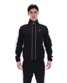 Black Lugo Tennis-Inspired Jacket