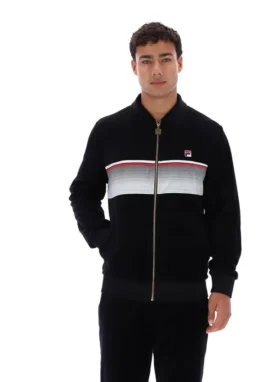 Black Malakai Striped Track Top